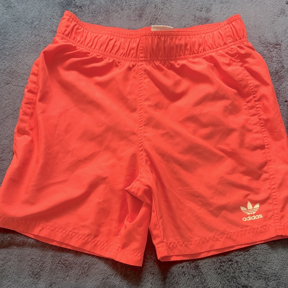 Adidas Bright Coral swim shorts